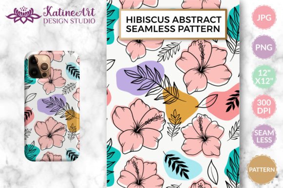 Download Hibiscus Summer Pattern Abstract Shapes - Abstract Collection