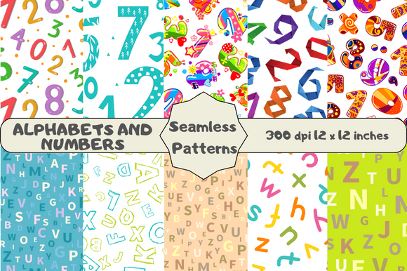 Download Alphabets and Numbers Patterns for Kids - Premium Resources