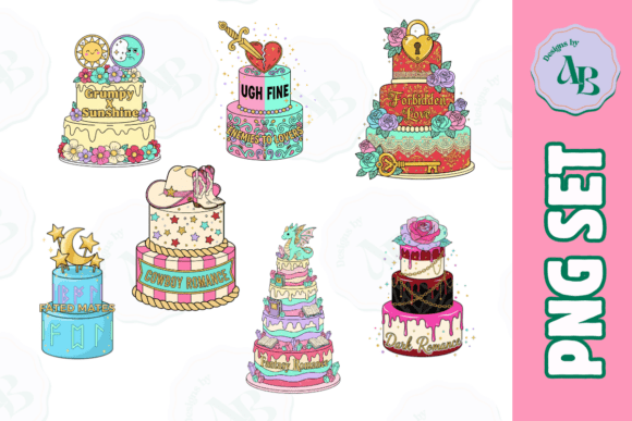 Download Funny Smutty Bookish Cake PNG Set - Funny Collection
