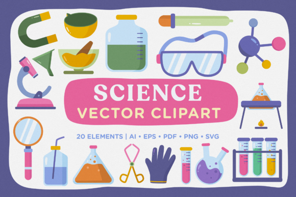 Download Science School Vector Clipart Pack - Premium Resources