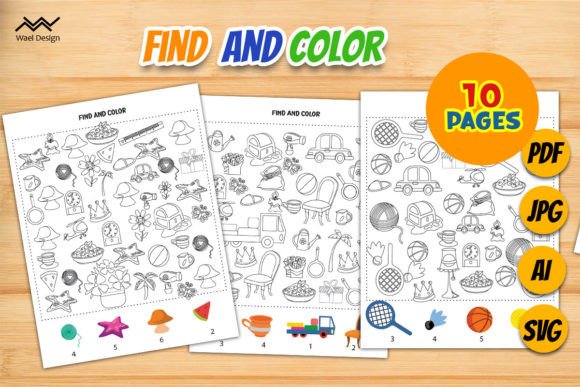Download Find and Color for Kids, Search and Look - Premium Resources